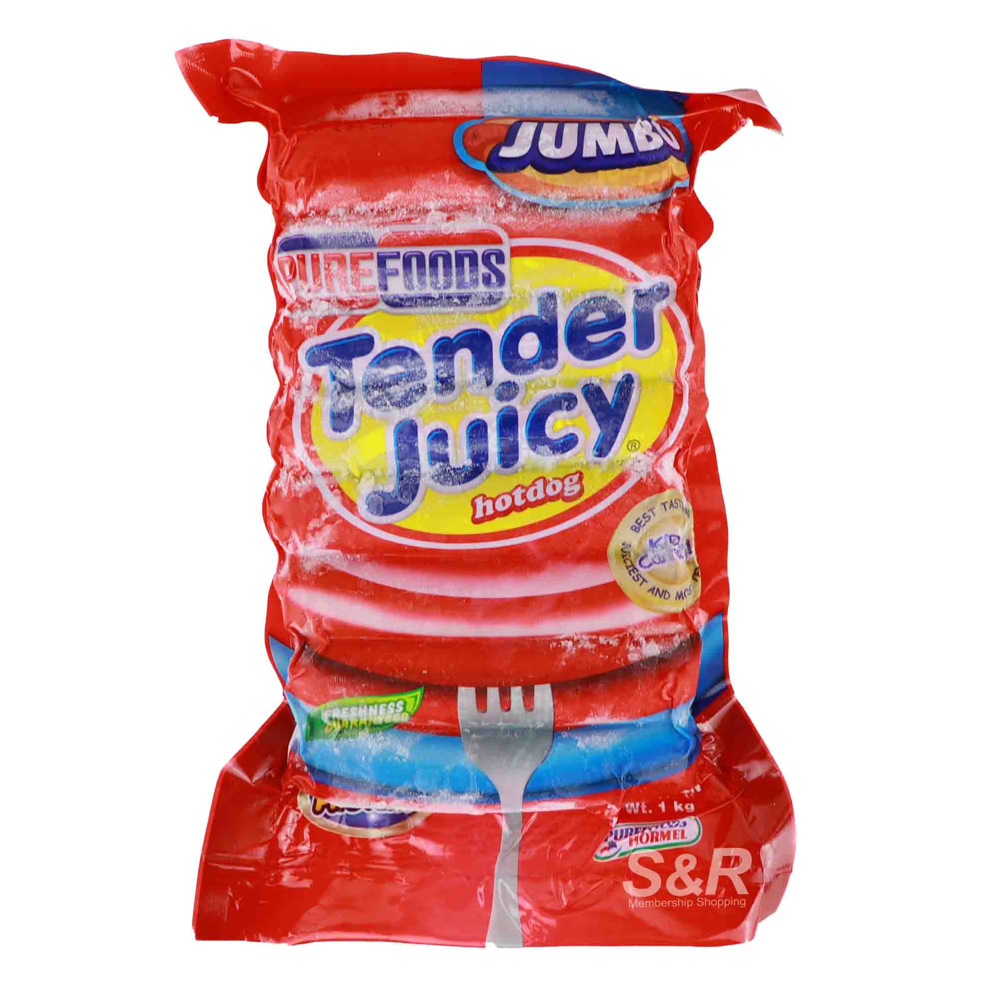 Purefoods Tender Juicy Hotdog Jumbo 1kg Purefoods Tender Juicy Hotdog Jumbo 1kg